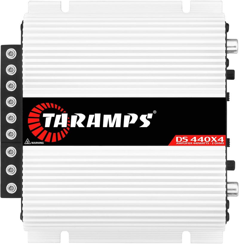 Taramp's DS 440x4 2 Ohms Multichannel Amplifier 440 Watts Rms 110x4 Watts Full Range Crossover Fixed Rca/High Level Input 4 Channels Car Audio, Class D - Image 1